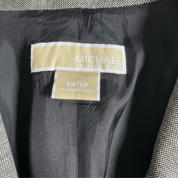 Michael Kors Brown Two- button Pleated Blazer US M - Picture 7 of 8